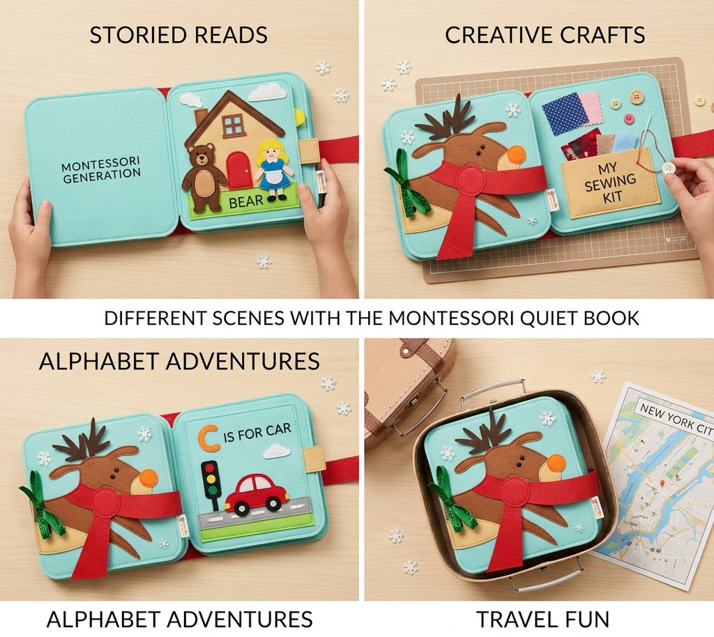 Montessori Reindeer Book