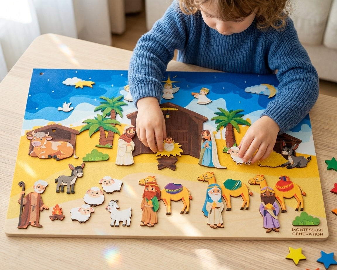 Montessori Nativity Wallboard