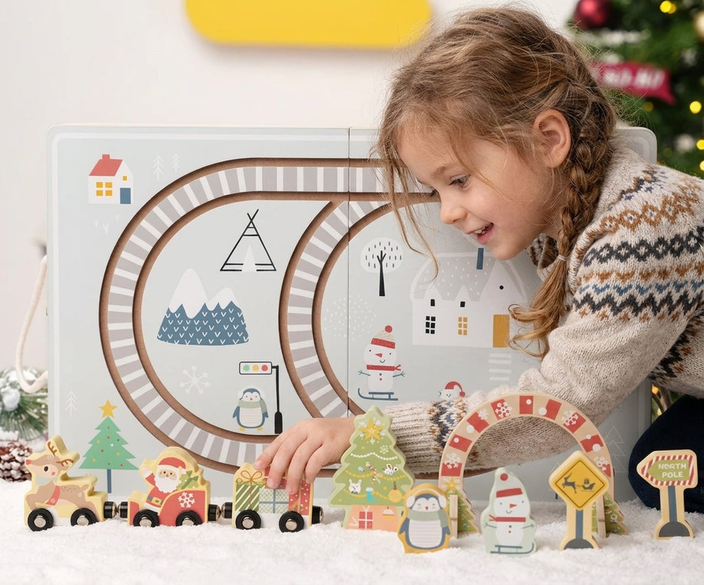 Montessori Christmas Railway