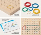 Montessori Wooden Geoboard