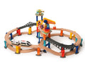 Montessori Crane & Train Magnetic Playset