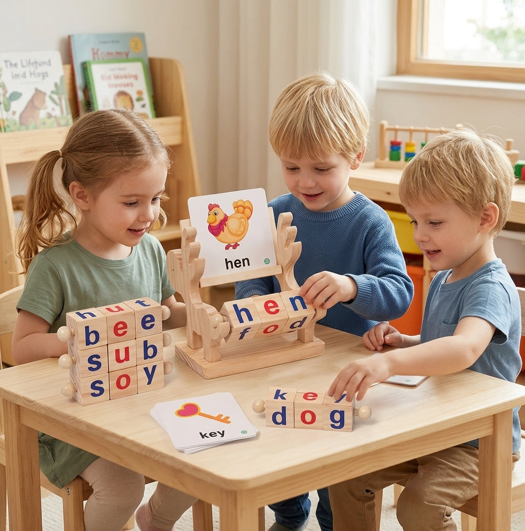 Montessori Spin and Spell Set