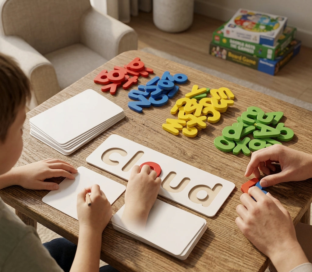 Montessori Wooden Spelling Game
