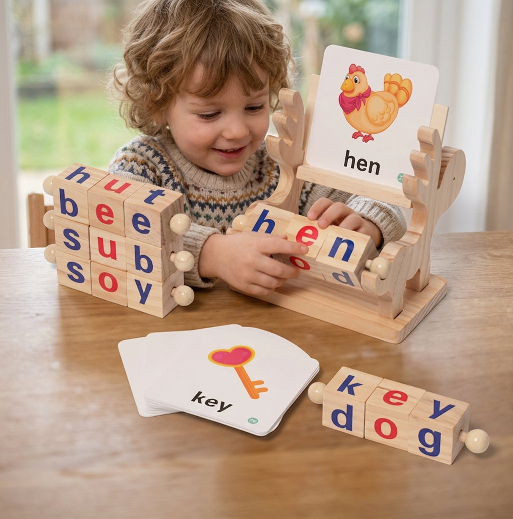 Montessori Spin and Spell Set