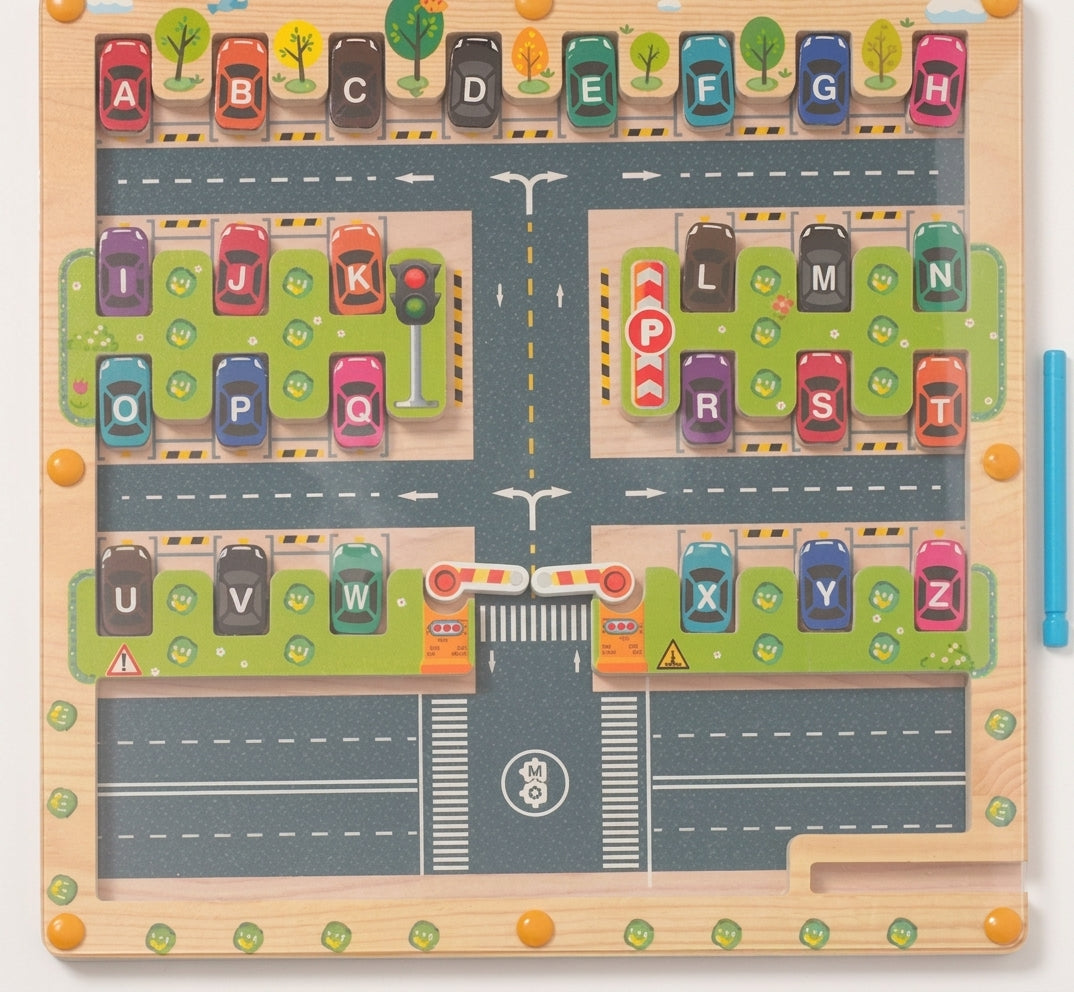 Montessori Alphabet Parking Maze