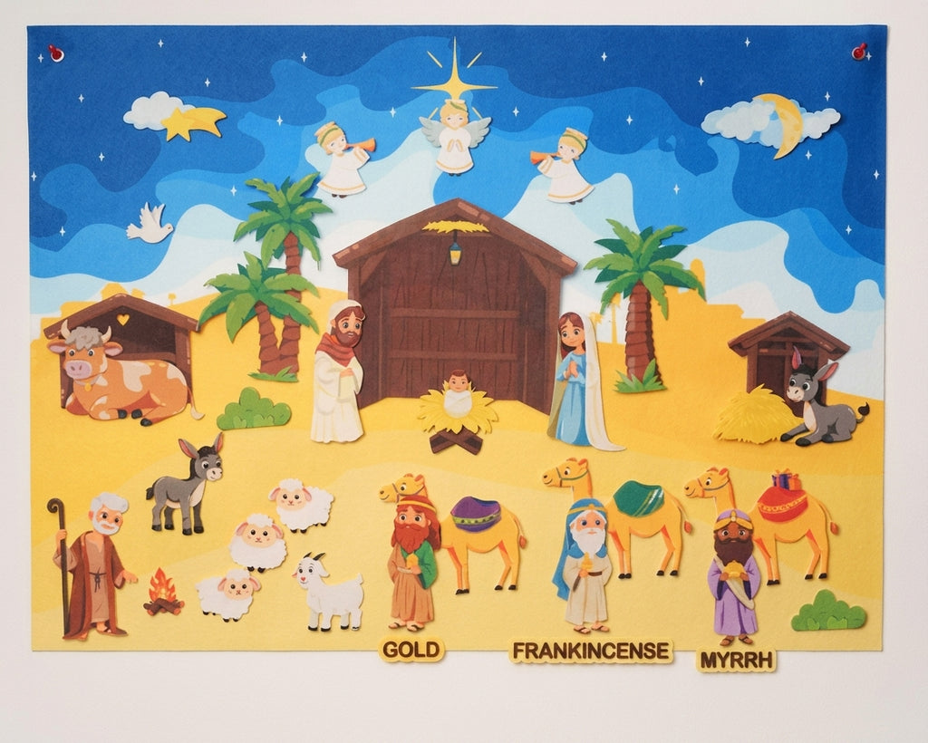 Montessori Nativity Wallboard