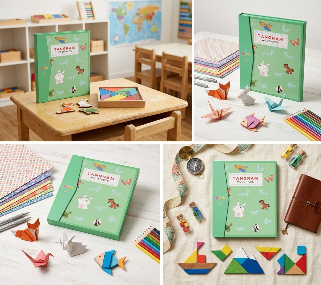 Montessori Magnetic Tangram Book