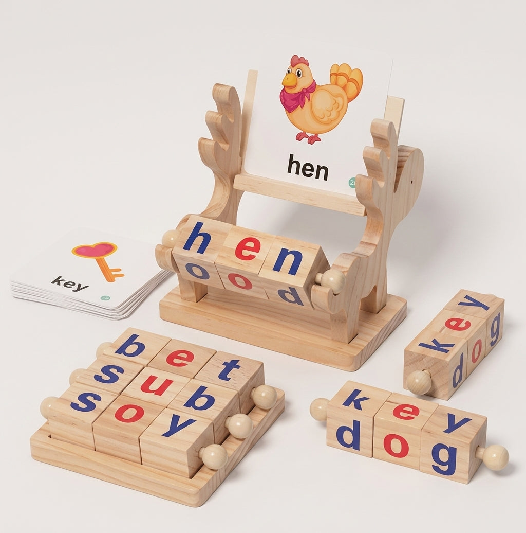 Montessori Spin and Spell Set