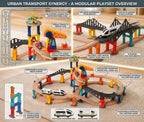Montessori Crane & Train Magnetic Playset