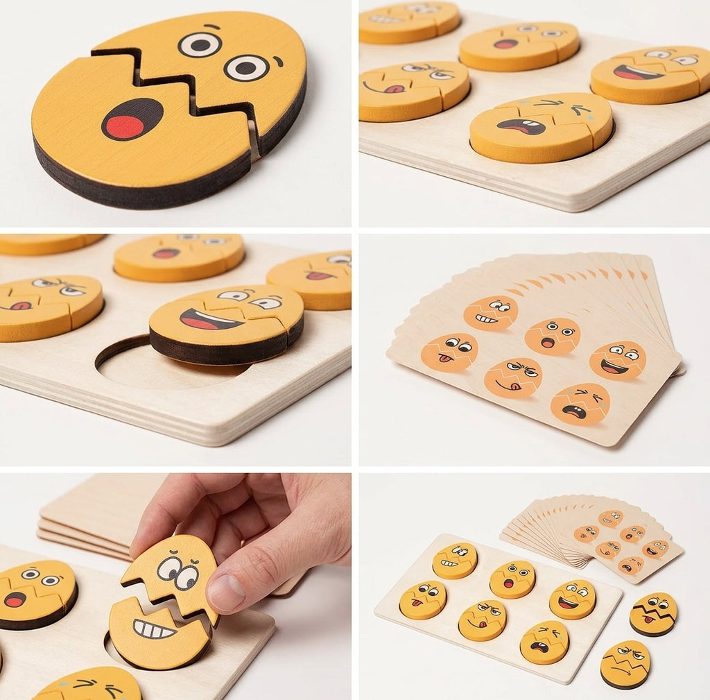 Montessori Funny Egg Faces