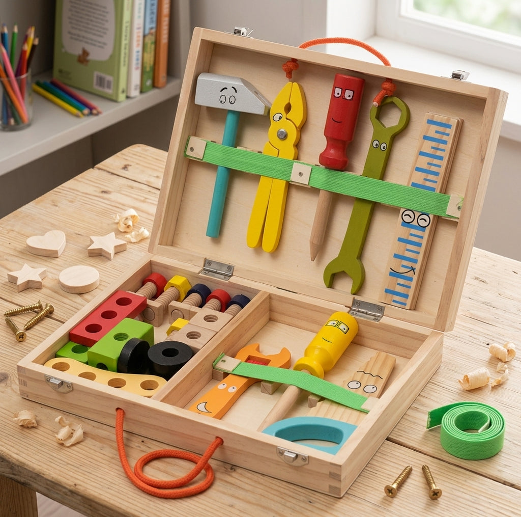 Montessori Wooden ToolBox