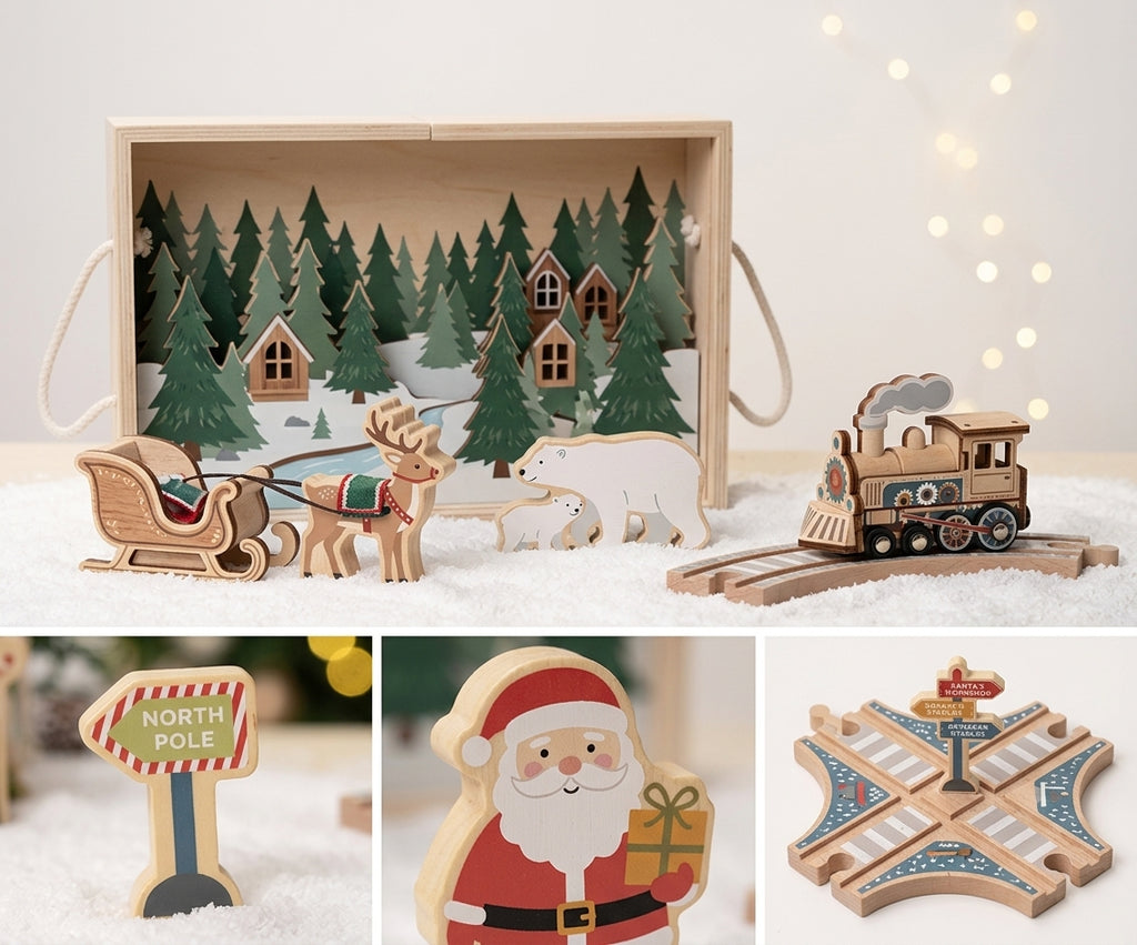 Montessori Christmas Railway