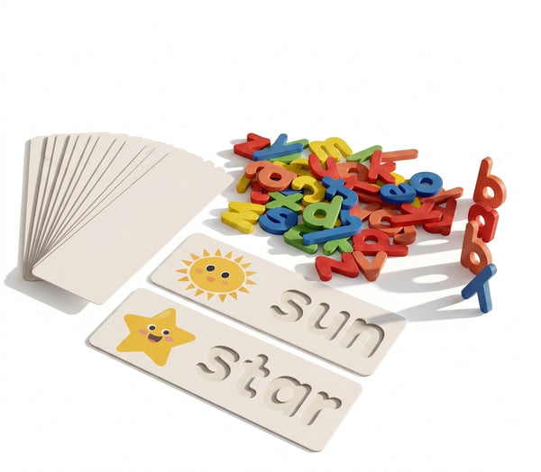 Montessori Wooden Spelling Game