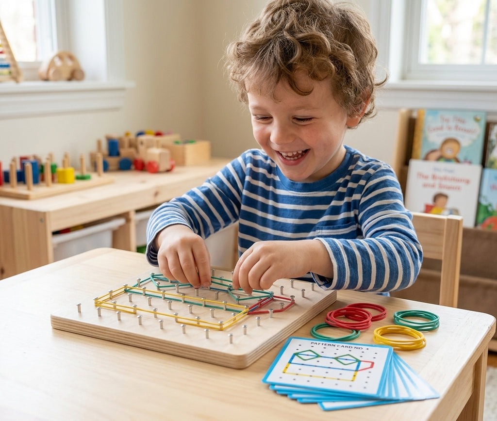Montessori Wooden Geoboard