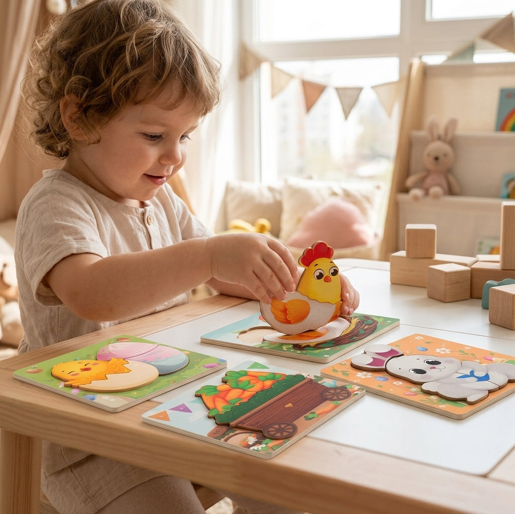 Montessori Easter Puzzles (4 Pack)