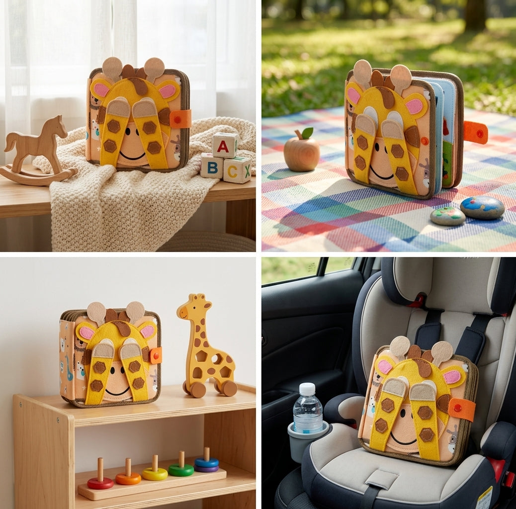 Montessori Genius Giraffe Book