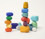 Montessori Wooden Stones (21 Pieces)