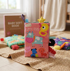 Montivara Baby Soft Book – Hochkontrast-Knisterstoffbuch für die sensorische Entwicklung von Neugeborenen